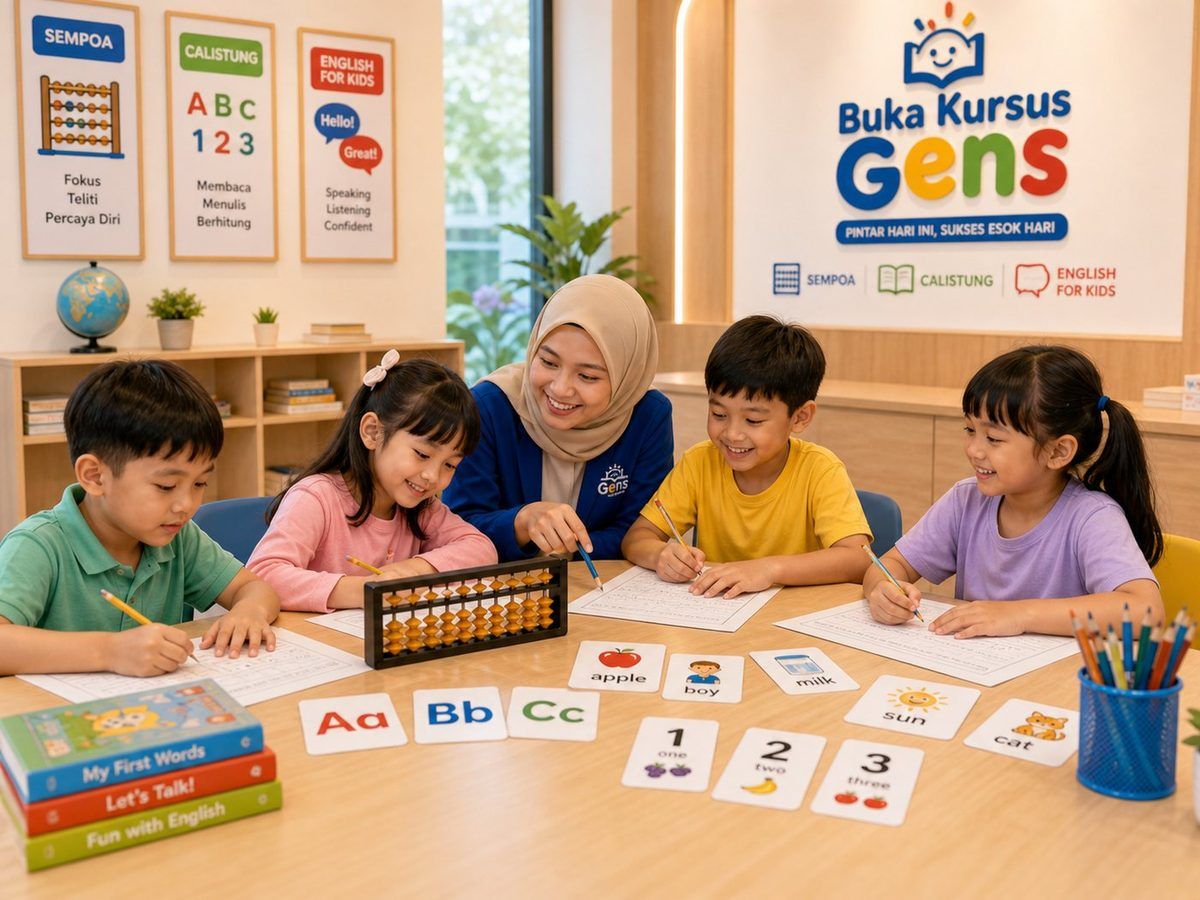 Kegiatan belajar anak di kelas GENS